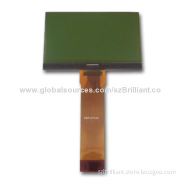 12864 COG STN LCD Display Panel, SPI-4 Interface, 3V, Positive, 76.1 x 50.6 x 1.90mm Size
